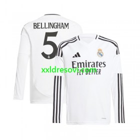 Real Madrid Jude Bellingham 5 Domaći Nogometni Dres 2024-2025 Dugim Rukavima